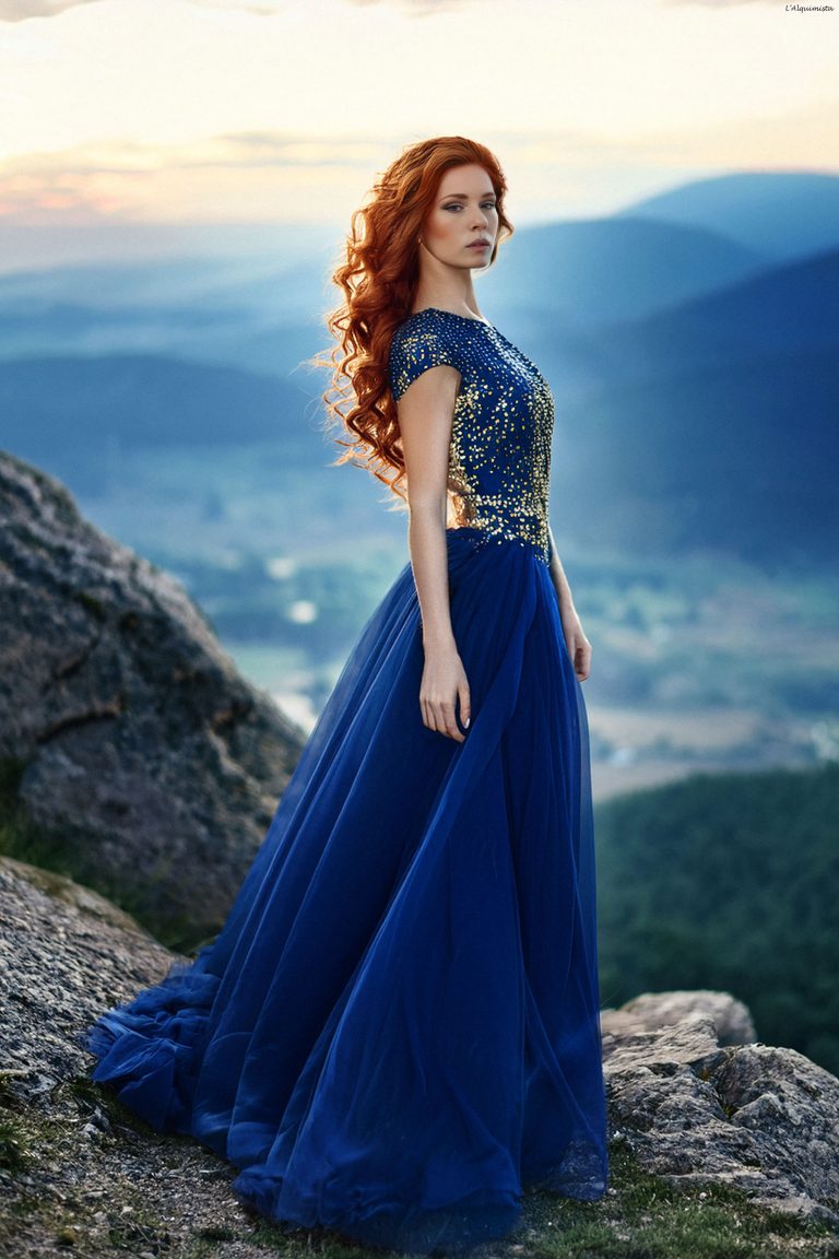 Highlands with elegant blue